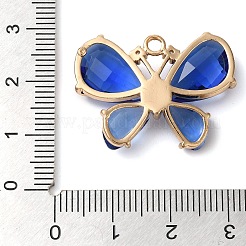 Placage de rack pendentifs en zircone cubique clair en laiton&nbsp;KK-N255-11G-01-RS