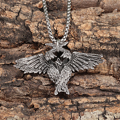 Collares con colgante de ala de aleación vintage unisex&nbsp;WG46438-01