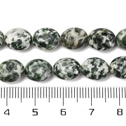 Fili di perle di diaspro spot verde naturale&nbsp;G-M420-D13-01