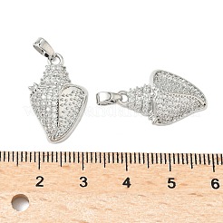 Pendentifs en laiton zircon cubique transparent&nbsp;KK-B139-06P