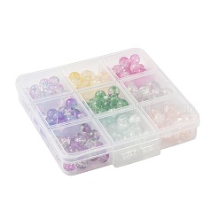 180 Stück 9 Farben transparente&nbsp;GLAA-FS0002-44