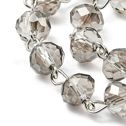 Handgefertigte Unterlegscheibe glasperlen ketten für die herstellung von armbändern&nbsp;AJEW-JB00120-06
