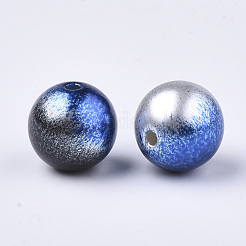 Perles en plastique imitation perles arc-en-abs&nbsp;OACR-Q174-6mm-11