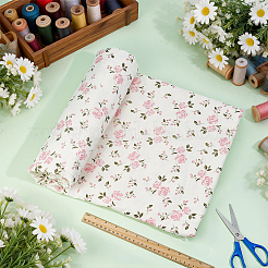 Tissu en coton à motif de fleurs&nbsp;DIY-WH0504-985E