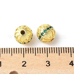 Perline zirconi micro pave  in ottone&nbsp;KK-U067-06G-03