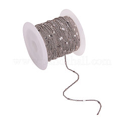 Chaînes gourmettes en fer recouvertes de laiton soudé&nbsp;CH-CJ0001-01A-P