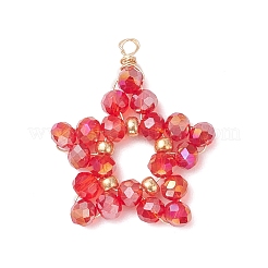 Ab Farbe überzogen Glas-Anhänger&nbsp;PALLOY-MZ01076