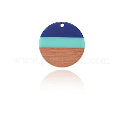 Resina tricolor y colgantes de madera&nbsp;RESI-CJ0004-06