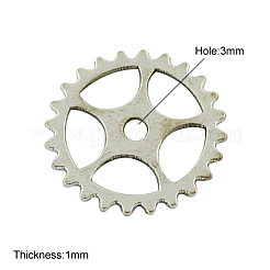Pendentifs steampunk en alliage de style tibétain&nbsp;TIBEP-AB5012-AS-LF