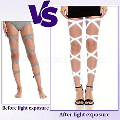 1 Paar reflektierende Beinstulpen aus Polyester für Damen&nbsp;AJEW-GF0014-04B