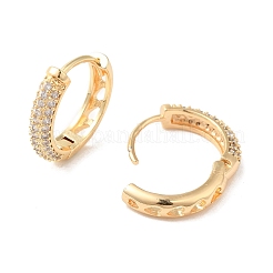 Boucles d'oreilles créoles en oxyde de zirconium&nbsp;EJEW-P292-10G