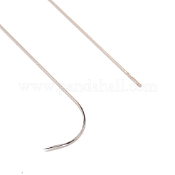 201 gebogene Perlennadeln aus Edelstahl&nbsp;TOOL-WH0125-32A-1