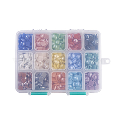 Cabochons manuels en porcelaine plaquée de 15 couleurs&nbsp;PORC-JP0001-03-B