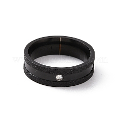 Gerillter Fingerring aus Kristall-Strassen&nbsp;RJEW-I089-39EB