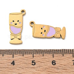 Pendentifs en acier inoxydable 304 émaillés&nbsp;SA-CBAD60D-08G-03