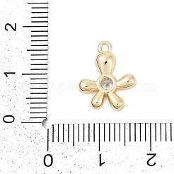 Colgante micropavé cubic zirconia de latón&nbsp;ZIRC-P122-03A-G