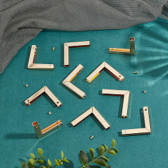 20Sets Zinklegierung Geldbörse dekorative Rand Schnalle Hardware&nbsp;FIND-WR0006-55