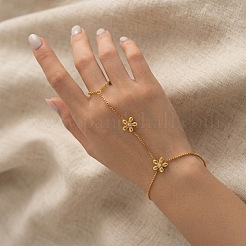 Armbänder mit Blumenmuster aus Edelstahl 304 für Damen&nbsp;NO1550