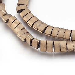 Chapelets de perles en hématite synthétique sans magnétique&nbsp;G-I208-16F-F