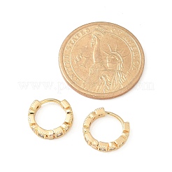 Micro ottone spianare zirconi Orecchini a cerchio&nbsp;EJEW-H152-01E-G