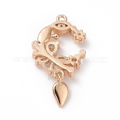 Pendentifs en laiton zircon cubique transparent&nbsp;LS-ZIRC-P103-014KCG