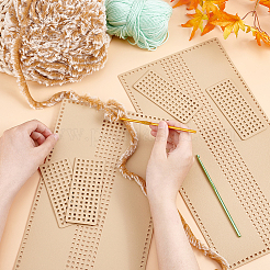 Diy pu kunstleder tasche strickset für die geldbörse herstellung&nbsp;PURS-WH0005-01D