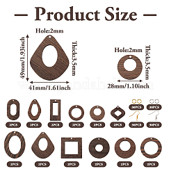 Kit de fabrication de boucles d'oreilles géométriques à faire soi-même&nbsp;DIY-TA0005-31