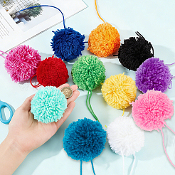 12 Stück 12 Farben DIY Craft Polyester Pom Pom Ball&nbsp;AJEW-CY0002-94