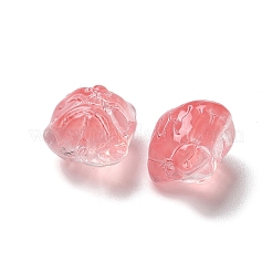 Perles de verre transparentes de peinture de cuisson&nbsp;GLAA-C035-01H