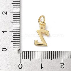 Ciondoli in ottone con pavé di zirconi chiari&nbsp;KK-A273-01G-Z