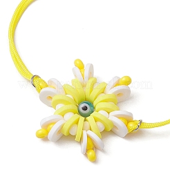 Braccialetti a maglie in nylon regolabili&nbsp;BJEW-MZ00162-01