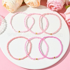 Ensembles de bracelets extensibles en perles de verre&nbsp;BJEW-MZ00102