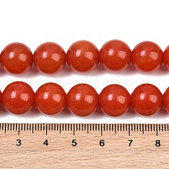Naturales teñidos abalorios de jade blanco hebras&nbsp;GG-CBAEB22-B01-10mm-06