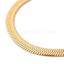 Bracelet chaîne à chevrons en acier inoxydable 304 avec placage ionique (IP) pour hommes et femmes&nbsp;BJEW-Q998-02G