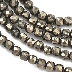 Stränge aus natürlichen Goldpyritperlen&nbsp;G-G458-G01-5x5mm