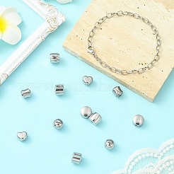 12 Stück 6 Stile 304 Edelstahl Verschlüsse im europäischen Stil&nbsp;STAS-CJ0002-77