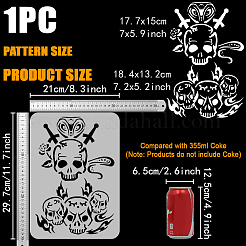 Modelli di stencil per pittura e disegno scavati in plastica&nbsp;DIY-WH0396-816
