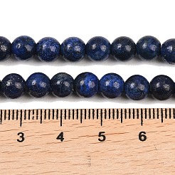 Lapis naturali tinti lazuli perle tonde fili&nbsp;G-M169-6mm-05