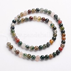 Rotondi indian agata pietra preziosa fili perline naturali&nbsp;G-J333-07-6mm