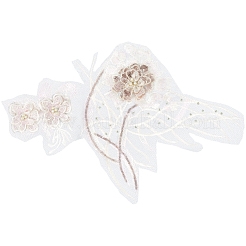 Blumenspitze Stickerei Nähen Faser Applikationen&nbsp;DIY-WH20011-90C