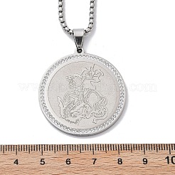 201 collane con ciondolo in strass in acciaio inossidabile per donna&nbsp;NJEW-U021-03P