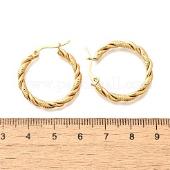 201 orecchini a cerchio in acciaio inossidabile&nbsp;EJEW-Q026-09G