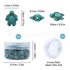 Perline turchesi sintetici&nbsp;TURQ-SC0001-02B