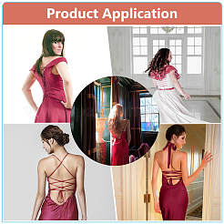 Sostituzione della cerniera dell'abito da sposa da donna&nbsp;DIY-WH0128-10B