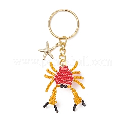 Porte-clés crabe spinelle noir naturel&nbsp;KEYC-MZ00051