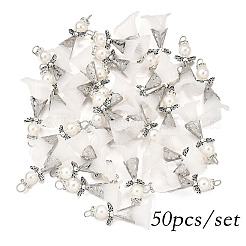 50 Stück ABS-Kunststoff-Imitationsperle und Acrylanhänger&nbsp;PALLOY-JF03910
