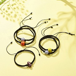 Braccialetto di perline intrecciate in acrilico&nbsp;BJEW-JB08552