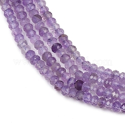 Natürlichen Amethyst Perlen Stränge&nbsp;G-L625-A01-3x2mm-01