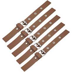 6 Paar aufnähbare Knebelschnallen aus PU-Leder&nbsp;DIY-GF0012-87A