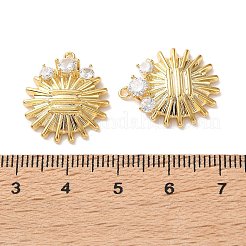 Pendentifs en laiton zircon cubique transparent&nbsp;CU-CBAA0AF-02G